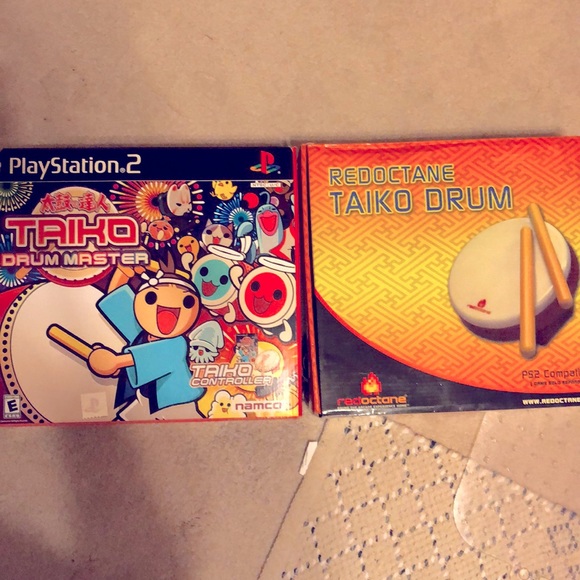 Namco Other - PS2 Taiko Drum Master + Redoctane Taiko Drum